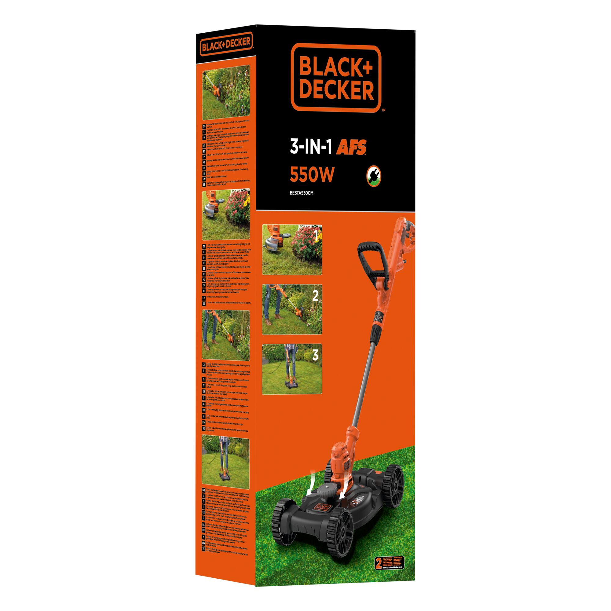 30cm 550W 3 IN 1 Strimmer BLACK DECKER